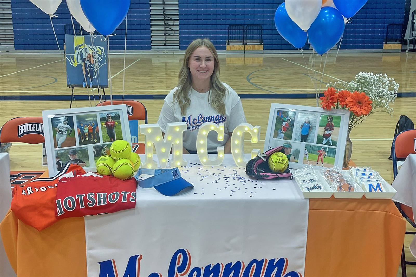 Bridgeland High School senior Trinity Allen signed a letter of intent to play softball at McLennan Community College.